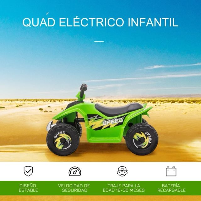 Quad Elétrico Infantil Verde
