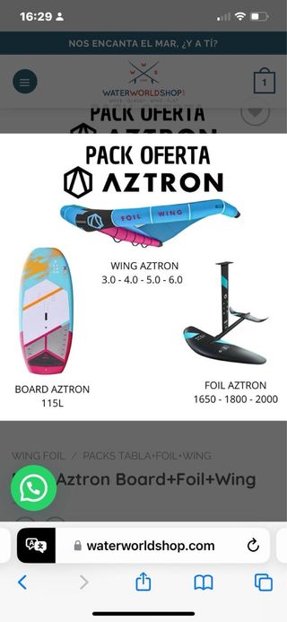 Pack Wing Foil Aztron 135L
