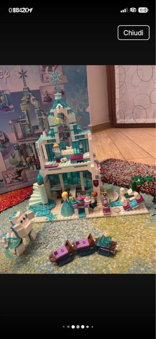 Lego Frozen Castello di Ghiaccio completo