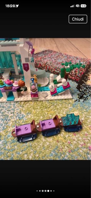 Lego Frozen Castello di Ghiaccio completo