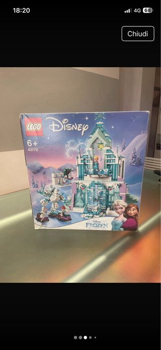 Lego Frozen Castello di Ghiaccio completo
