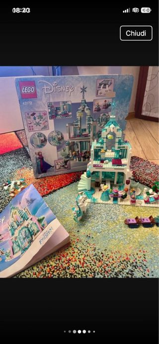 Lego Frozen Castello di Ghiaccio completo