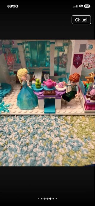 Lego Frozen Castello di Ghiaccio completo