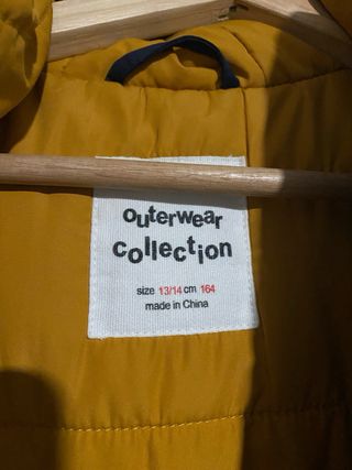 Abrigo Zara Azul con Forro Amarillo