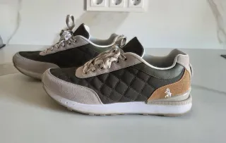 Zapatillas/Bambas Beige y Verde Oliva