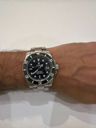 Rolex Submariner Negro y Plateado
