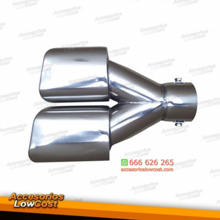 COLA ESCAPE UNIVERSAL DOBLE RECTANGULAR EN ACERO