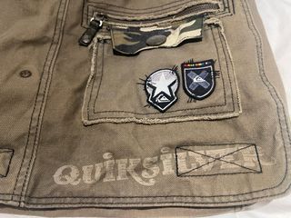 Borsa tracolla Quiksilver beige/marrone