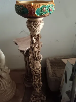 Colonna porta posacenere avorio