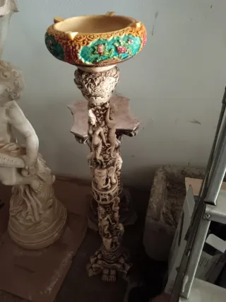 Colonna porta posacenere avorio