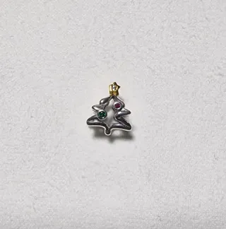 Colgante Árbol Navidad Esmeralda y Rubí