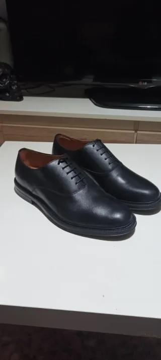Zapatos de vestir Zara piel negra