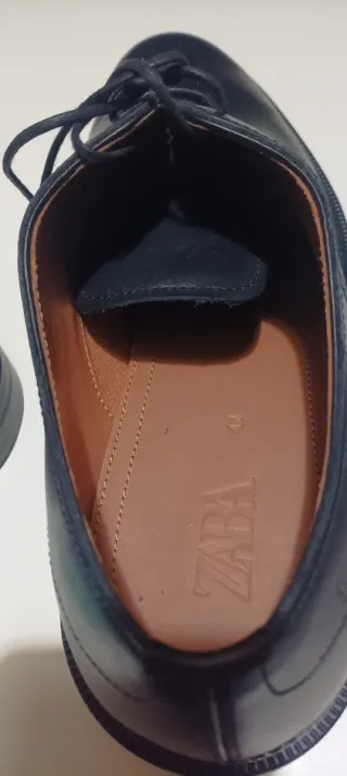 Zapatos de vestir Zara piel negra