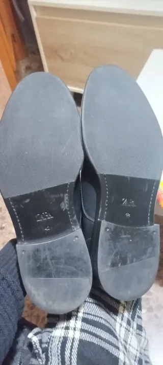 Zapatos de vestir Zara piel negra
