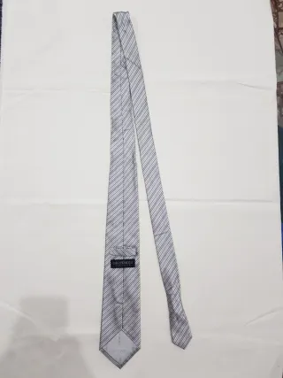 Cravatta Carlo Pignatelli righe grigio/argento