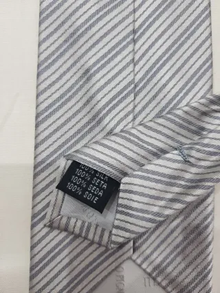 Cravatta Carlo Pignatelli righe grigio/argento