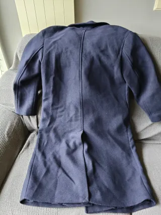 Abrigo azul marino Bershka