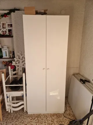 Armario blanco 2 puertas