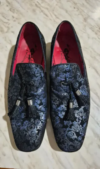 Mocassini eleganti con fantasia floreale