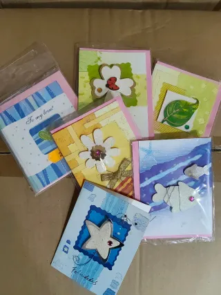 Lote de 20 Tarjetas de Felicitación con sobre surt