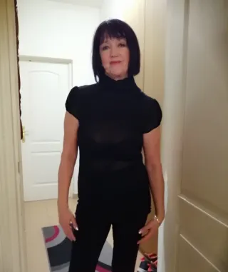 Blusa Zara Negra Manga Corta Cuello Alto