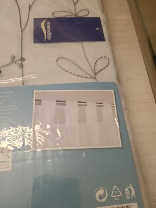 Cortinas Meradiso Blancas Poliéster