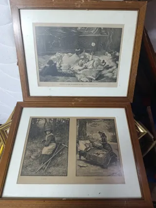 2 Cuadros Florales Vintage