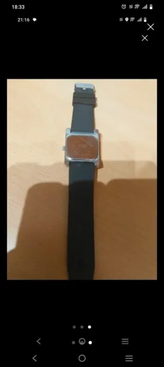 Reloj J.H.B. Quartz Negro y Plateado