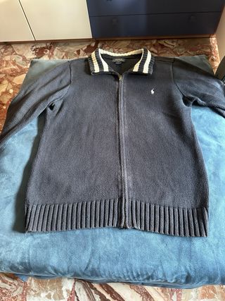 Maglione Polo Ralph Lauren Blu con Zip