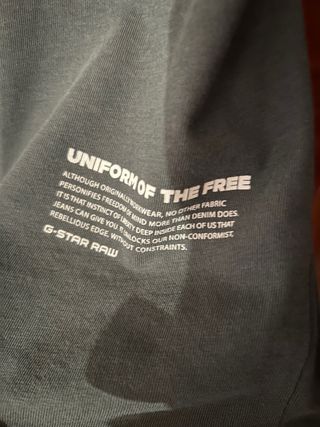 Camiseta G-Star manga larga verde militar Talla L