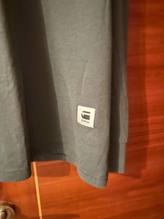 Camiseta G-Star manga larga verde militar Talla L