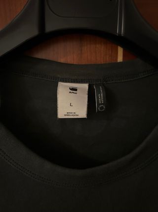 Camiseta G-Star manga larga verde militar Talla L