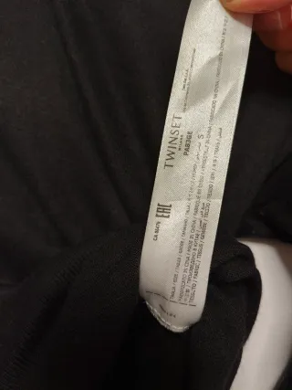 Vestido Twinset Negro Manga Larga