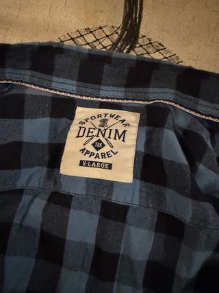 Camisa cuadros DENIM TEX XL