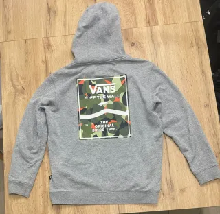 Sudadera Vans Gris con Estampado Camuflaje