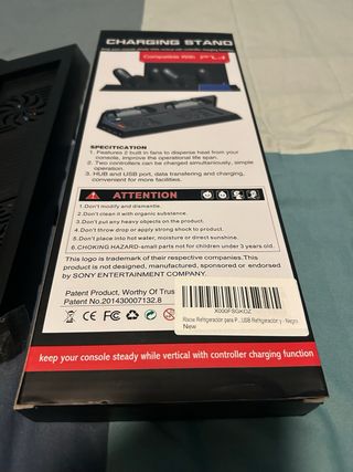 Cargador y ventilador PS4