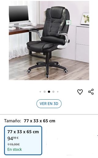 SONGMICS Silla de Oficina con Respaldo Alto