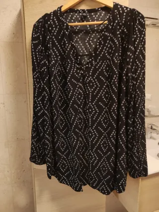 Blusa  manga larga talla grande