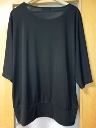 Blusón negro Couchel talla