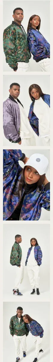 Chaqueta Bomber Coreana Estampada y convertible