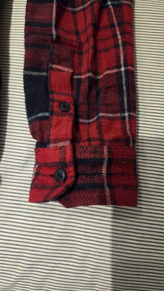 Camisa de cuadros con capucha Pull&Bear