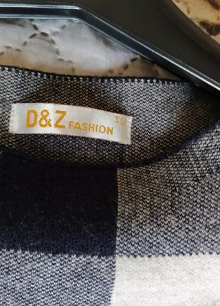 D&Z FASHION Vestito Morbido Lana Taglia Unica