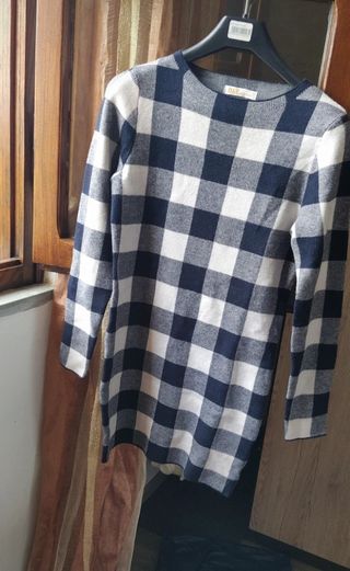 D&Z FASHION Vestito Morbido Lana Taglia Unica