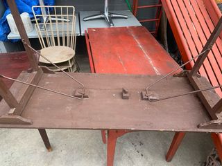 Mesa plegable antigua madera