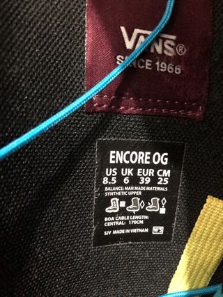 Botas de Snowboard Vans Encore OG