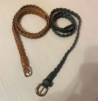 Cinture intrecciate da donna (marrone, verde)