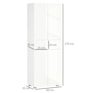 Aparador Alacena Blanco 4 Puertas 2 Cajones