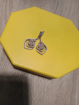 Pendientes Plata Cuarzo Rosa