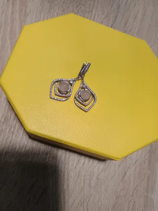 Pendientes Plata Cuarzo Rosa