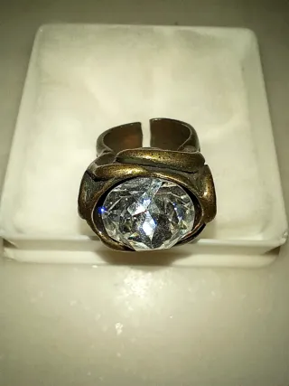 Lote 3 anillos pedrería